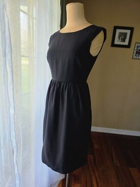 J. Crew Classic Black Sleeveless Fit & Flare Dress - Size 0 Little Black Dress